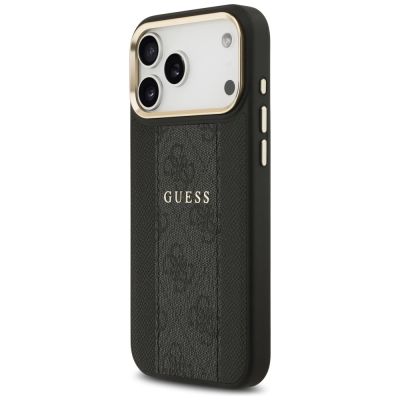2. Etui Guess 4G Stripe MagSafe na iPhone 17 Pro Max - czarne