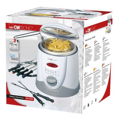 10. Frytownica Clatronic FFR 2916 (1 l; 840W; kolor biały)