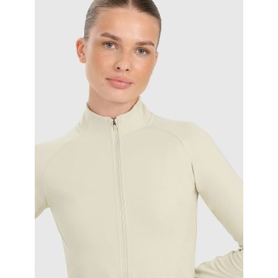 5. Bluza treningowa slim szybkoschnąca damska 4F 4FRAW25TFSWF0808-83S