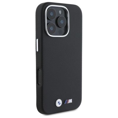 4. Etui BMW M Edition Kevlar Wrapped Metal na iPhone 16 Pro Max - czarne