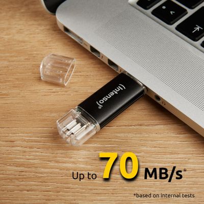 6. Intenso Twist Line pamięć USB 128 GB USB Type-A / USB Type-C 3.2 Gen 1 (3.1 Gen 1) Antracyt