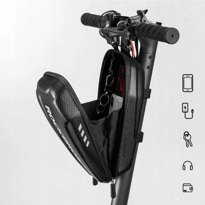 10. Torba rowerowa Rockbros B62 na kierownicę lub ramę 2 l - czarna