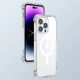 9. Joyroom Magnetic Defender magnetyczne etui do iPhone 14 Plus pancerny pokrowiec z haczykami podstawką przezroczysty (kompatybilne z MagSafe)