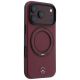 4. Etui Mercedes Leather with Ring Stand MagSafe na iPhone 18 Pro / 17 Pro - burgundowe