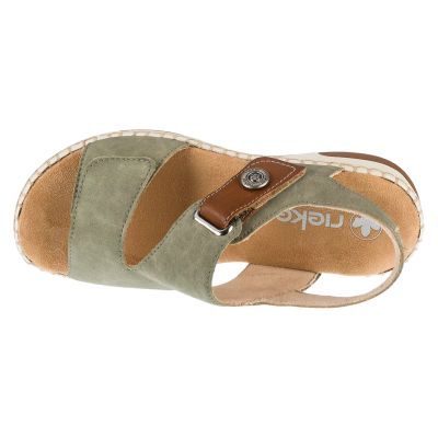 3. Rieker Sandals 66280-52 Zielone 37
