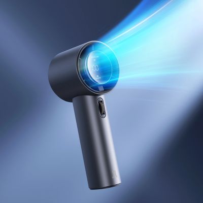 4. Mini dmuchawa Jisulife Handheld Fan Pro1 3600mAh FA53 (ABS) przenośny wiatraczek wentylator USB - niebieski
