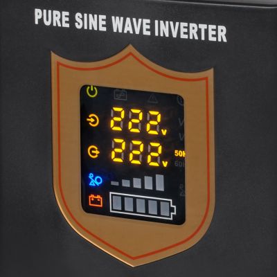 7. Zasilacz awaryjny KEMOT PROsinus-1000  przetwornica z czystym przebiegiem sinusoidalnym i funkcją ładowania  12V 230V 1000VA/700W - kolor czarny