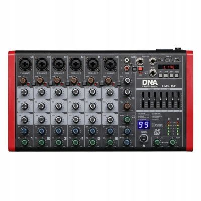 2. DNA CM8-DSP - Mikser audio, USB, MP3, Bluetooth, Phantom