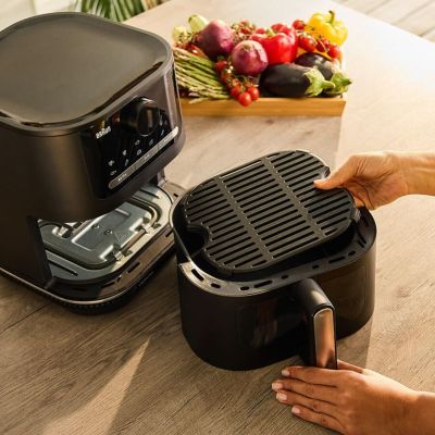 4. Braun HF 5075 Pojedyńczy Autonomiczny 2000 W Frytkownica na gorące powietrze Czarny, Szary