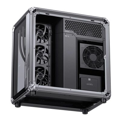 57. Jonsbo X400 Pro PC-Gehäuse, Midi-Tower, ATX, Tempered Glass - grau
