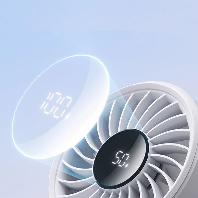 13. Mini wentylator Jisulife Handheld Fan Life7 3600mAh przenośny wiatraczek USB - szary