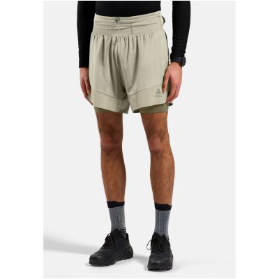 3. Spodenki męskie Odlo 2-in-1 short X-ALP TRAIL 6 INCH szare