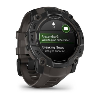 11. Garmin Instinct 3 AMOLED 3,3 cm (1.3") 50 mm Cyfrowy 416 x 416 px Ekran dotykowy Czarny GPS