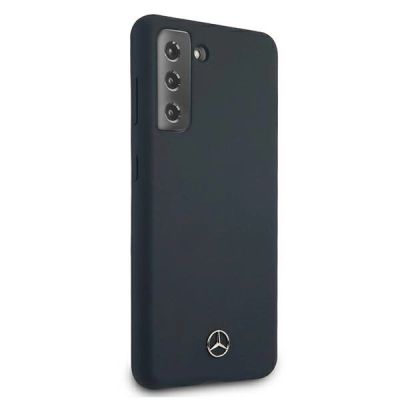 4. Etui Mercedes Silicone Line na Samsung Galaxy S21+ - niebieskie
