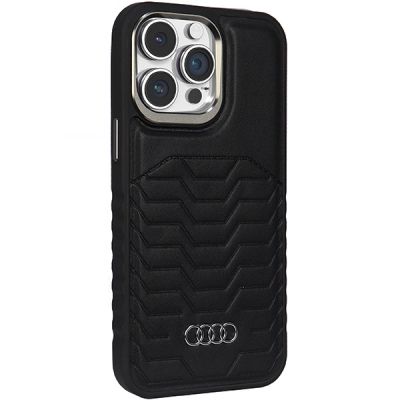 6. Etui Audi Synthetic Leather z MagSafe na iPhone 14 Pro Max - czarne
