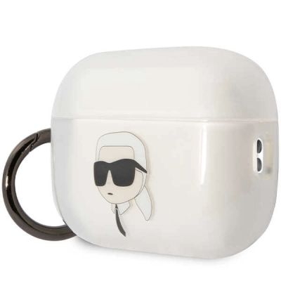 3. Etui Karl Lagerfeld Ikonik Karl na AirPods Pro 2 - przezroczyste