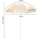 11. PARASOL PLAŻOWO OGRODOWY Z FRĘDZLAMI 174CM ŻÓŁTY