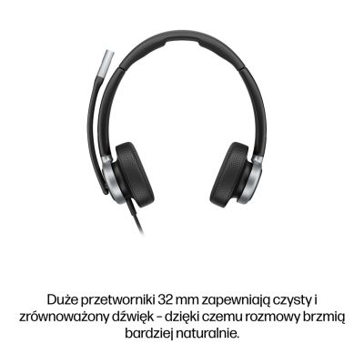 21. HP Poly Mission 625 – stereofoniczny przewodowy zestaw słuchawkowy USB (opakowanie zbiorcze)