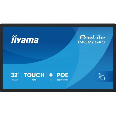 6. Panel-PC iiyama TW3226AS-B3P 32" z Androidem 14+GMS SOC Octa-core RK3576 4GB Pamięci 32GB PCAP 10-Punktowy Ekran Dotykowy 1920x1080 VA