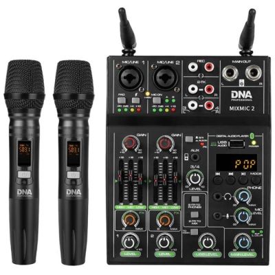 DNA MIXMIC 2 - zestaw (mikser audio USB + 2 mikrofony bezprzewodowe)