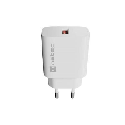 2. NATEC ŁADOWARKA SIECIOWA RIBERA 1X USB-A 18W BIAŁA