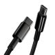 4. Kabel Baseus CATWJ-01 USB-C - USB-C PD QC 100W 5A 1m - czarny