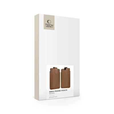 6. Etui Tech-Protect SM65 dla smartfonów 6.0-6.9" - brązowe