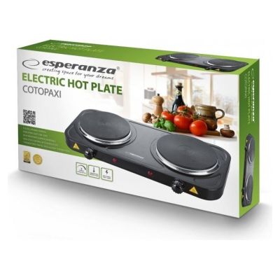 6. ESPERANZA KUCHENKA ELEKTRYCZNA COTOPAXI CZARNA EKH010K