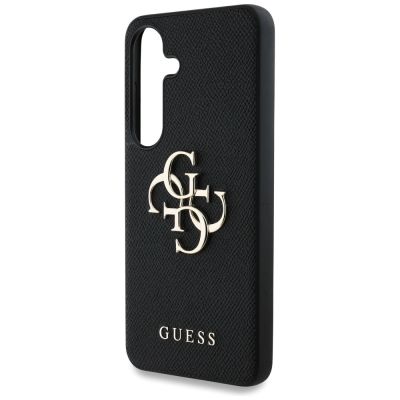 6. Etui Guess Grained Big 4G Logo Small Classic Logo do Samsung Galaxy S25 Plus czarny