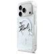2. Etui Karl Lagerfeld Liquid Glitter Karl Script Logo MagSafe na iPhone 17 Pro - przezroczyste