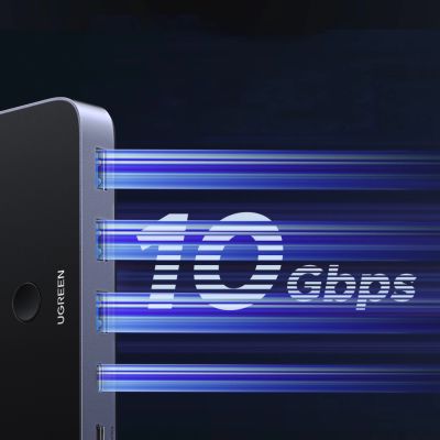 3. Przełącznik Ugreen switch USB-C USB-A 10Gb/s - szary