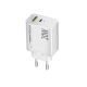 4. ESPERANZA ŁADOWARKA SIECIOWA 20W USB-C PD 20W / USB-A QC 3.0 18W BIAŁA EZC105W