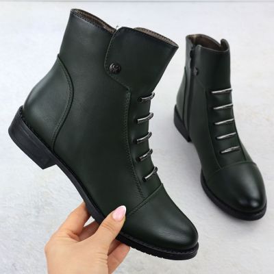 2. Botki damskie zielone Jezzi ASA62-16