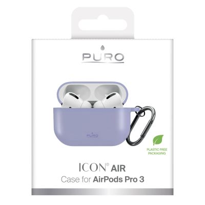 6. Etui Puro Icon na AirPods Pro 3 - fioletowe