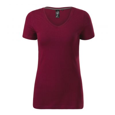 2. Koszulka Malfini Action V-neck W MLI-70186 garnet