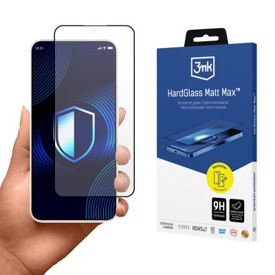 Matowe szkło hartowane 3mk HardGlass Matt Max na Samsung Galaxy S25 Edge
