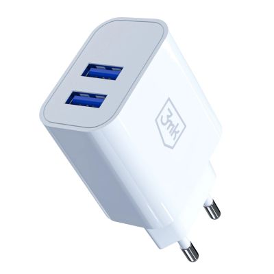 2. Ładowarka sieciowa 3mk FlowPower 10W 2.4A 2A - biała