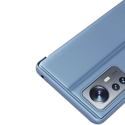 7. Clear View Case etui Xiaomi 12 Lite pokrowiec z klapką różowe