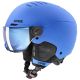 Kask narciarski dziecięcy UVEX Rocket jr. Visor blue matt