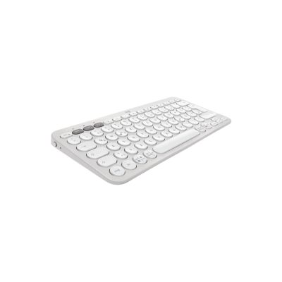 7. Logitech 920-012204 klawiatura Dołączona myszka Uniwersalne RF Wireless + Bluetooth QWERTZ Niemiecki Biały