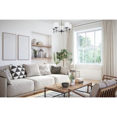 6. Żyrandol klasyczna lampa sufitowa wisząca Activejet MIRA Chrom potrójna 3xE27 do salonu