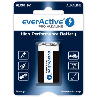 2. EVERACTIVE BATERIA ALKALICZNA 6LR61 9V - BLISTER (1 SZT.) EV6LR61-PRO
