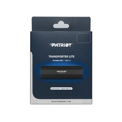 5. Patriot Transporter LT 512GB USB3.2 Type-C SSD 1000 MB/s Alu Black