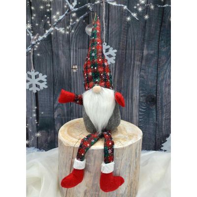 17. SKRZAT DEKORACYJNY 30+20CM KRATA ZIELONA CZERWONA