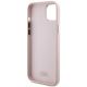 7. Etui Karl Lagerfeld Silicone Choupette Metal Pin na iPhone 15 Plus / 14 Plus - różowe