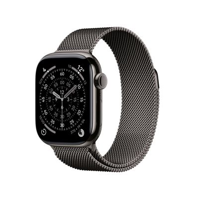 Apple Watch Series 11 MF8U4ZR/A OLED 42mm Cyfrowy 374x446px Ekran dotykowy 5G Tytan Wi-Fi GPS