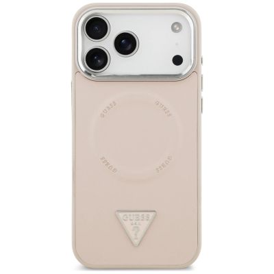 3. Etui Guess Triangle Logo MagSafe na iPhone 18 Pro Max / 17 Pro Max - różowe