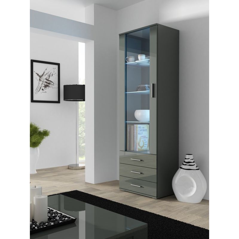 Witryna SOHO S1 szary/ szary połysk