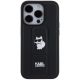 3. Etui Karl Lagerfeld Gripstand Saffiano Choupette Pins na iPhone 14 Pro Max - czarne