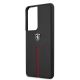 6. Etui Ferrari Off Track Leather Nylon Stripe na Samsung Galaxy S21 Ultra - czarne